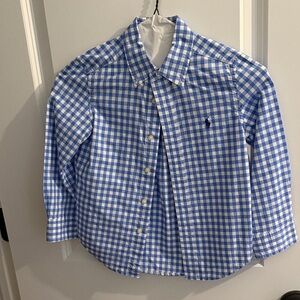 Polo Blue Checkered Kids Shirt